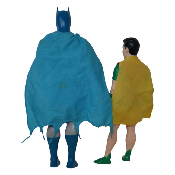 DC Comics 1988 Hamilton Gifts 15" Batman & 12" Robin Vinyl Figures - Picture 7 of 16